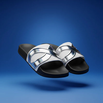 Custom Men's Slides — personalized photo or design printed on men's slide sandals from Shazory