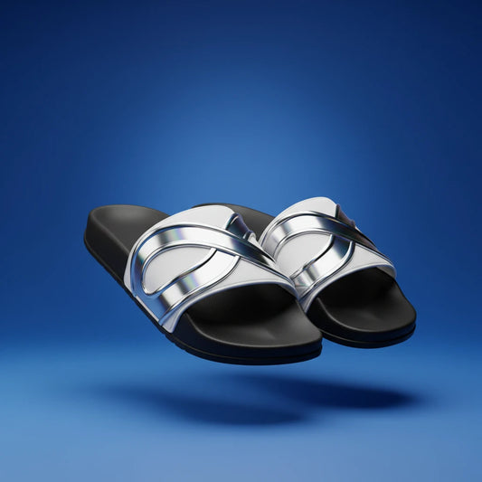 Shazory Custom Photo Men's Slides, customizable with your own photo, available at getshazory.com