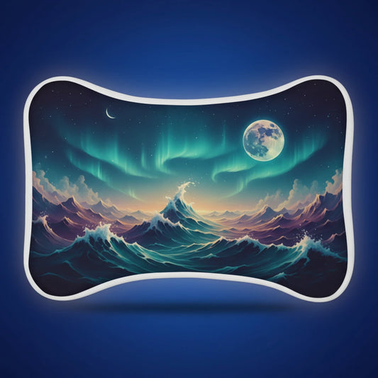 Shazory Custom Pet Feeding Mat — bone shape silhouette with custom print