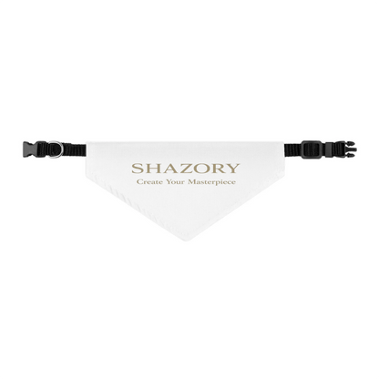 Shazory Custom Pet Bandana Collar — size range from small to extra large