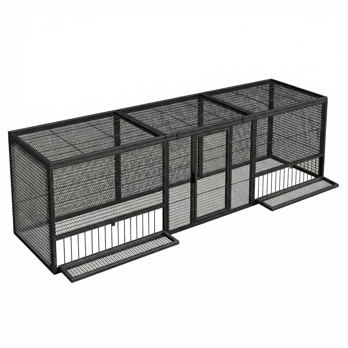 Shazory chicken coop swivel-lock main door close-up