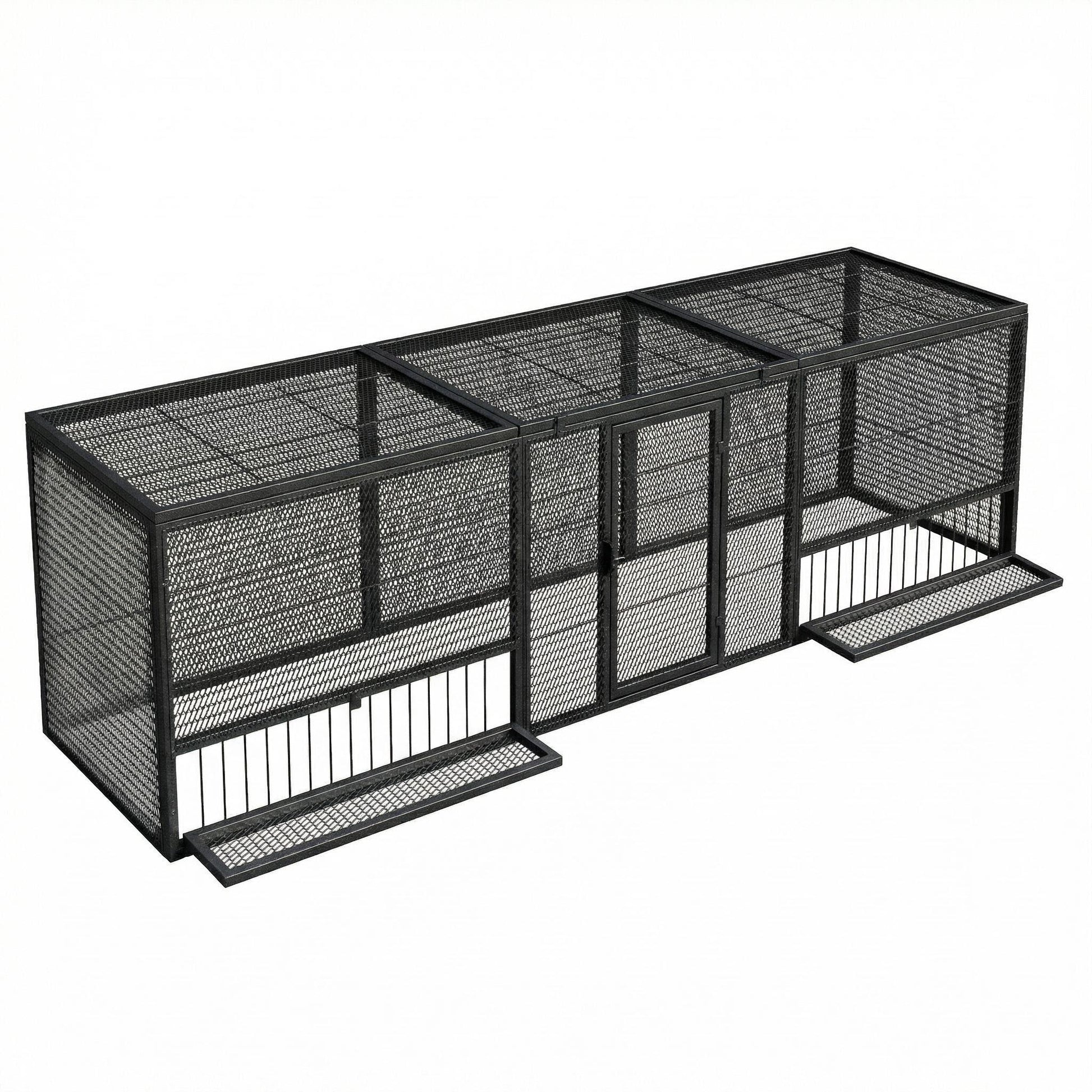 Shazory chicken coop swivel-lock main door close-up