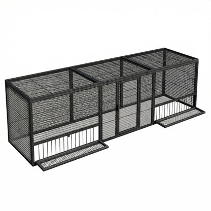 Shazory chicken coop swivel-lock main door close-up
