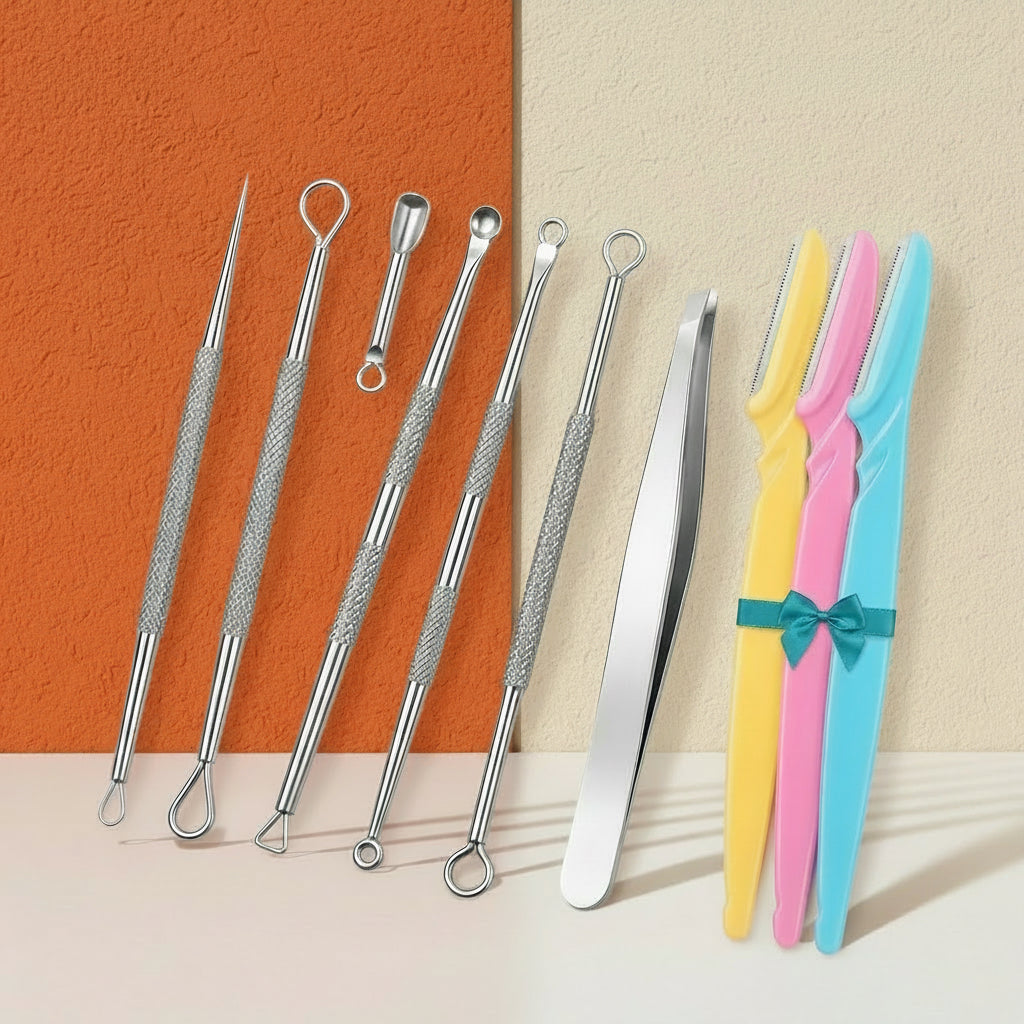 Shazory 9-in-1 blackhead remover tool kit skincare set