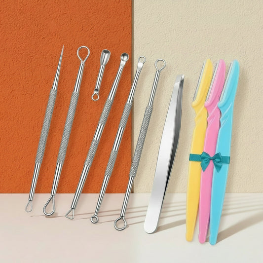 Shazory 9-in-1 blackhead remover tool kit skincare set