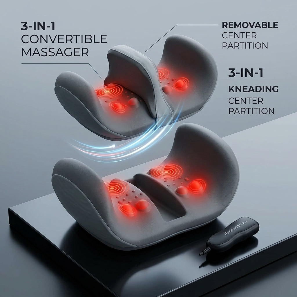 Shazory foot massager use on lower back