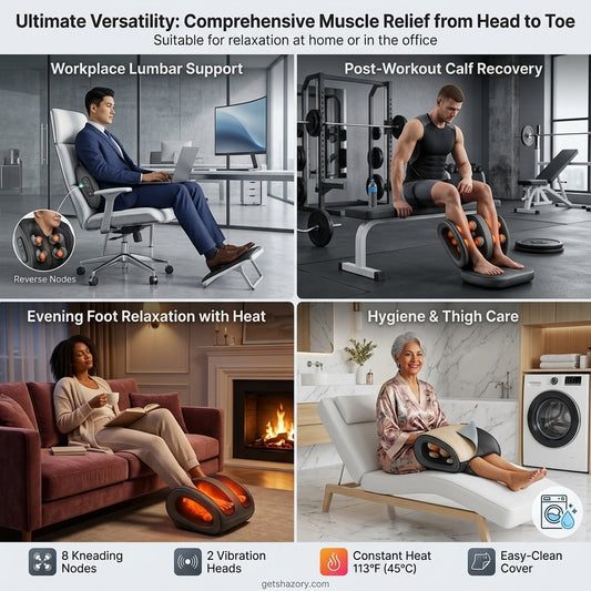 Shazory shiatsu foot massager front view