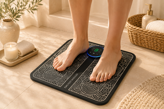Shazory Rechargeable EMS Foot Massage Pad, available at getshazory.com