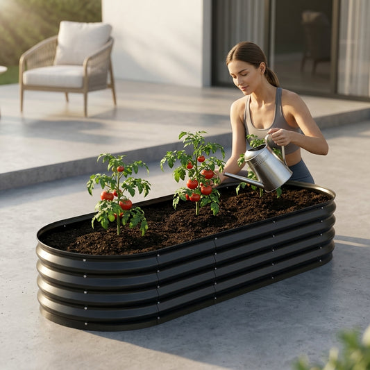 Shazory raised garden bed full structure view