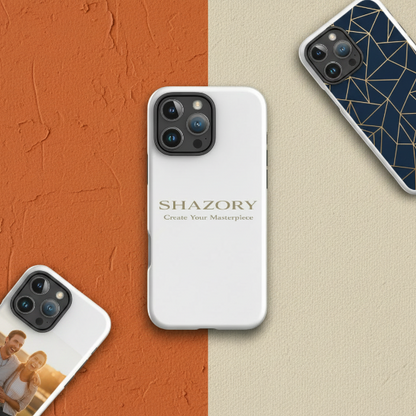 Shazory Custom Clear iPhone Case — personalized transparent phone case with custom photo, artwork, or design