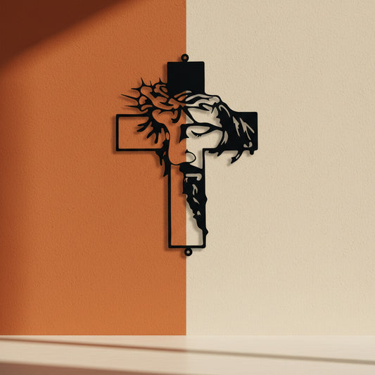 Shop rustic metal cross wall art made from iron with a timeless finish for indoor or outdoor spaces, patios, gardens, and living rooms. Free shipping.