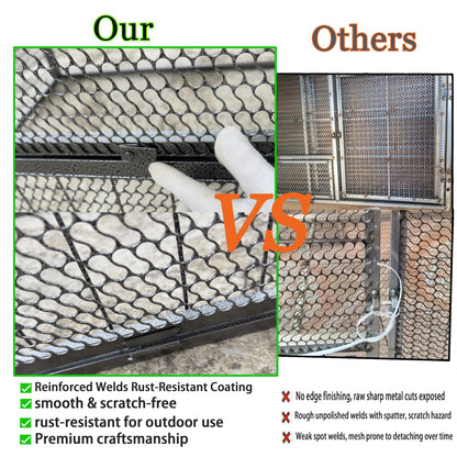Shazory chicken coop feeding door and gravity auto-lock detail