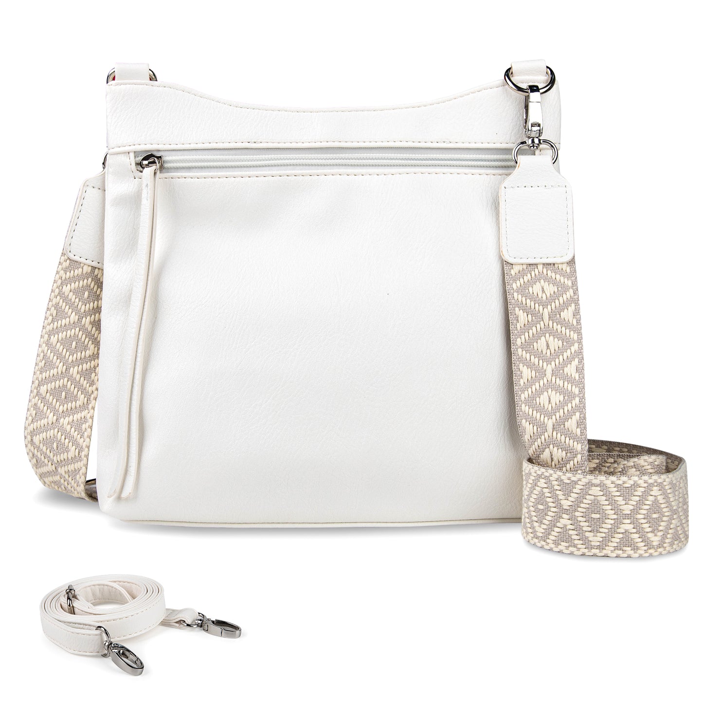 Shazory multi-pocket crossbody bag dimensions overview