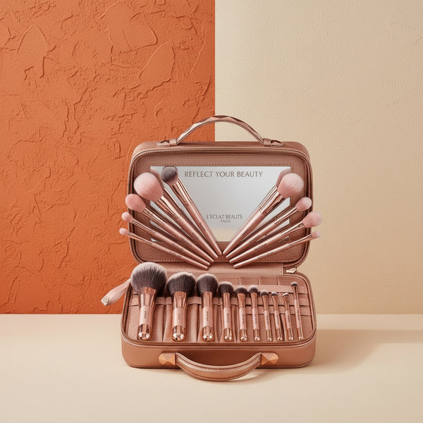 23-Piece Mini Makeup Brush Set with Travel Bag