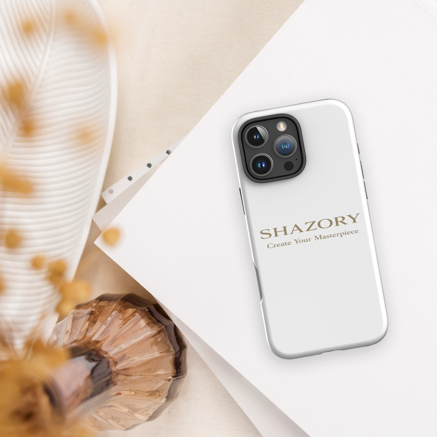 Personalized iPhone case with custom photo or design — Shazory Creator Studio everyday phone accessory