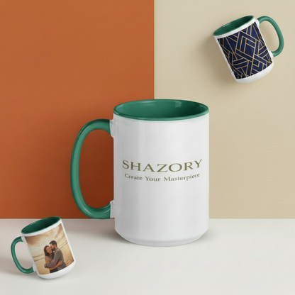 Custom Photo Mug — Color Inside, 11oz Ceramic | Shazory