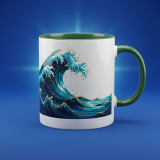 Custom color-inside ceramic mug with personalized photo from Shazory