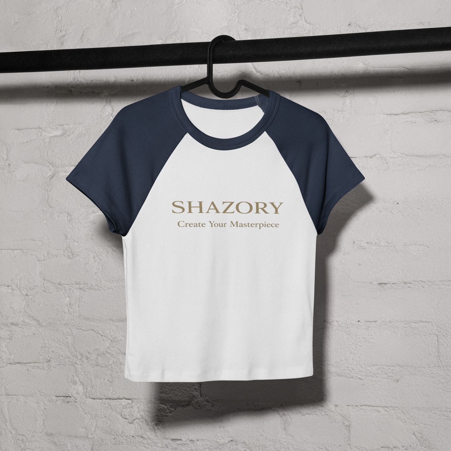 Front view of personalized fitted baby tee — baby tee for everyday use