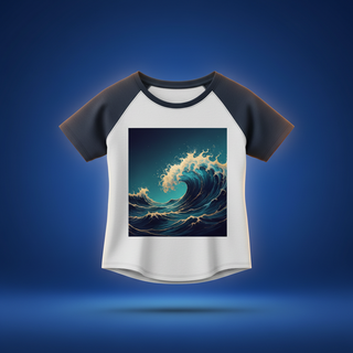 Custom fitted baby tee with personalized photo or design from Shazory