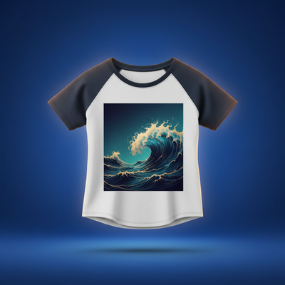 Custom fitted baby tee with personalized photo or design from Shazory